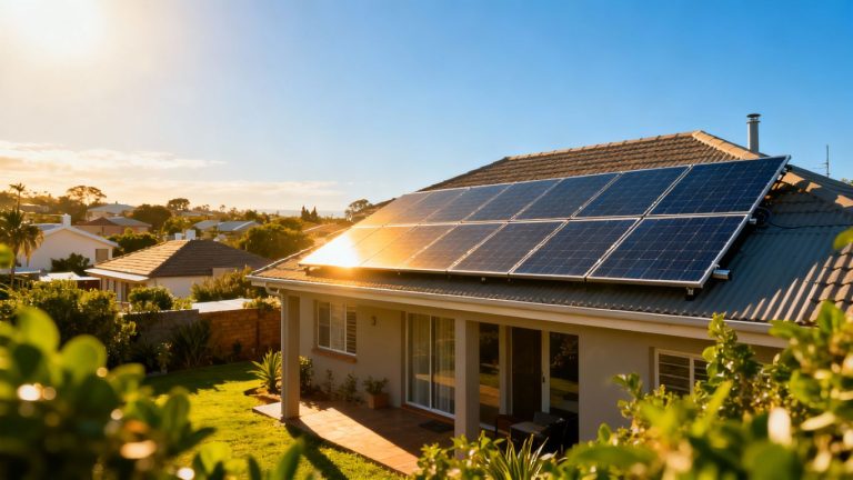 5kW solar system on a South African rooftop.