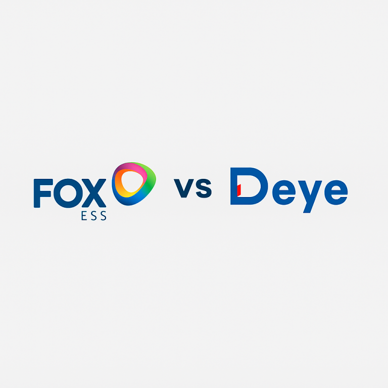 Illustration on comparing foxess with deye page