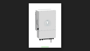 Deye hybrid inverter, real product photo on ZenSolar dark background
